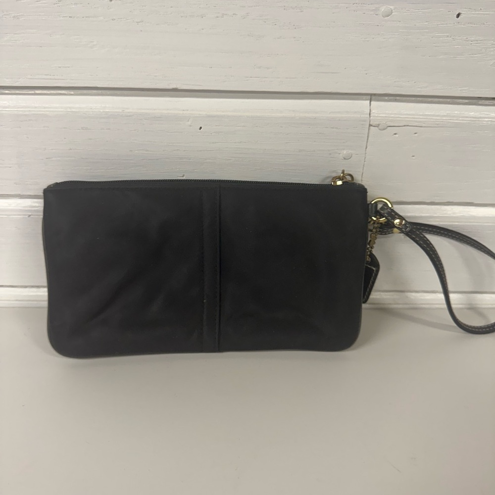 Black Women's Bag with Gold Accents - Picture 3 of 4